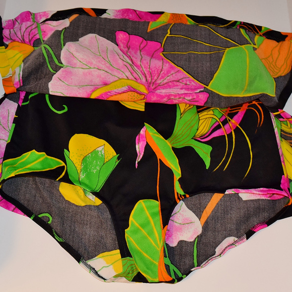 Vtg 60s DeWeese 2 pc Bullet Bra/Skirted Swim Set - Picture 7 of 8